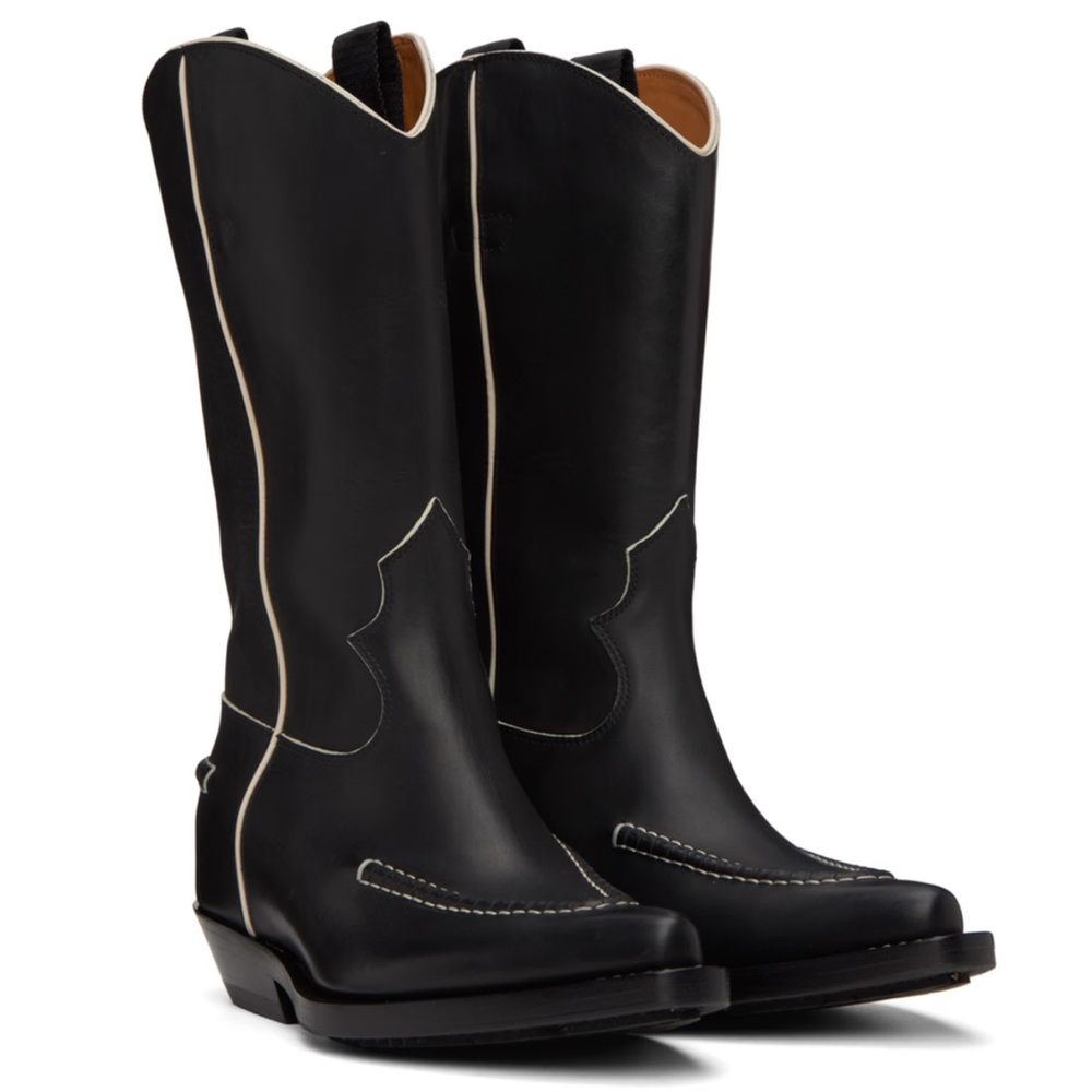 Chloé Nellie Black Cowboy Boots. NWOT